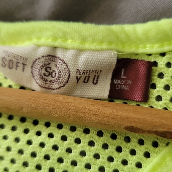 Neon Yellow Tank with Mesh Back - Picture 3 of 3